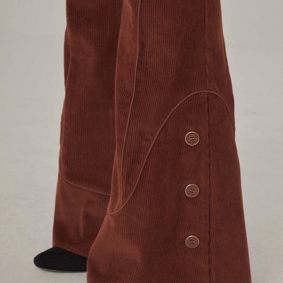 FARM Rio Rust Corduroy Flare Pants - Picture 3 of 10